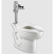 American Standard Madera 1.28 GPF Elongated One-Piece Toilet With Top Spud and Selectronic Flushometer - Less Seat (5901100.020) White
